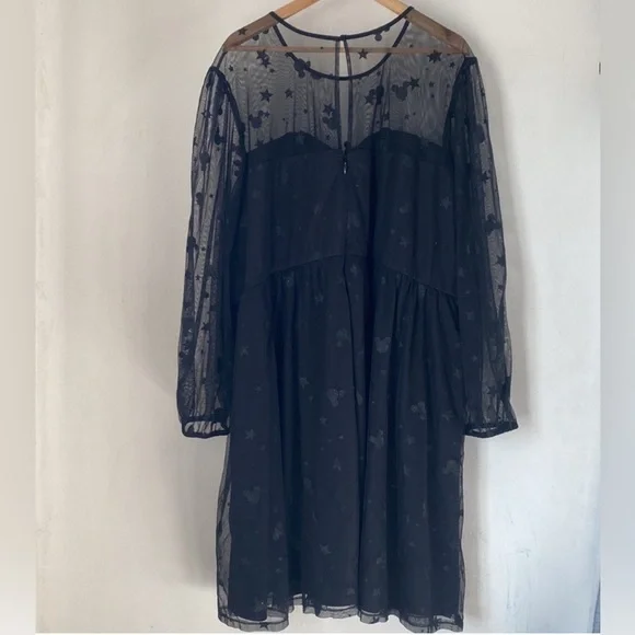 NWT Torrid 30 Mickey Stars Tulle Illusion Skater Dress - Picture 5 of 11